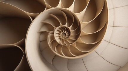 Obraz premium Intricate spiral design created from paper representing the concept of mapping in financial portfolio management