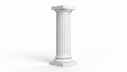 classic column isolated on white
