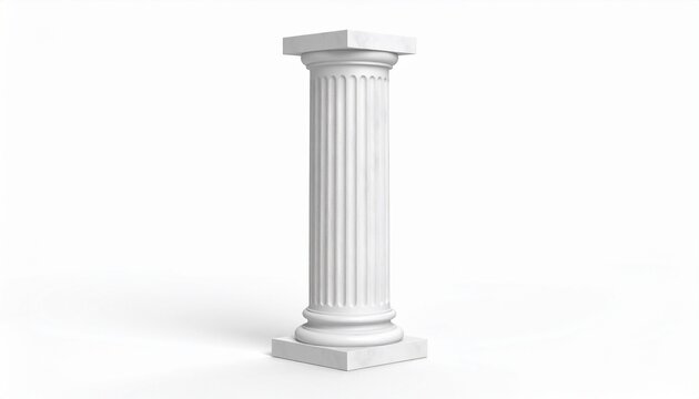 classic column isolated on white