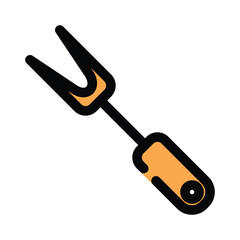 BBQ Fork icon design template