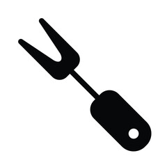 BBQ Fork icon design template