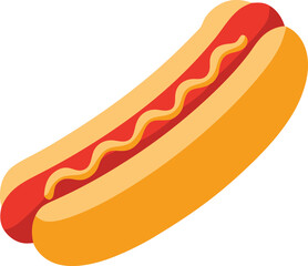 hot dog vector illustration