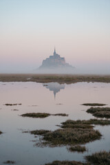 Mont Saint-Michel Abbey and Village, Normandy, France