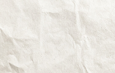 Crumpled White Recycled Paper Texture