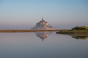 Mont Saint-Michel Abbey and Village, Normandy, France
