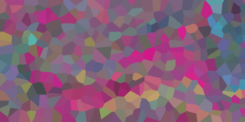 Abstract mosaic design in a vibrant palette of pink purple teal blue and gold creating a textured digital background
