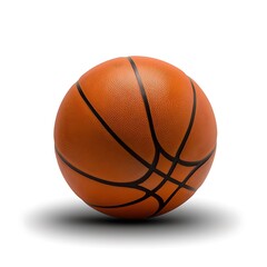 Official size basketball closeup high resolution image