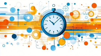 "infographic style vector showing timeline of project management, tasks, deadlines, milestones, colorful step-by-step layout