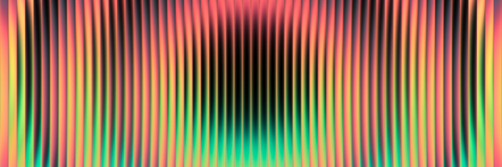 Fototapeta premium Vibrant pulse of neon waves blending colors into a mesmerizing visual dance. Abstract glow waves radiate through fractal glass. Pulsating flow of light and color. Pulsing neon waves create visual flow