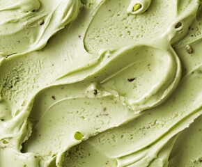 Fototapeta premium Pistachio ice cream texture, background.