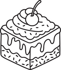 Cute Kawaii Desserts Coloring Pages – Adorable Sweet Treats, Fun & Easy Donut, Cake & Ice Cream Designs for Kids & Adults, Printable PDF