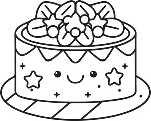 Cute Kawaii Desserts Coloring Pages – Adorable Sweet Treats, Fun & Easy Donut, Cake & Ice Cream Designs for Kids & Adults, Printable PDF