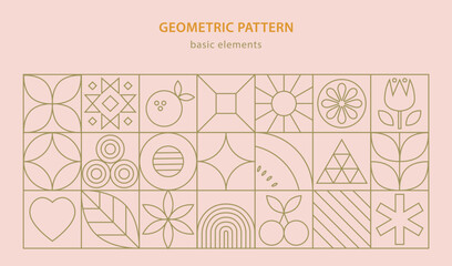 Environment nature abstract modern geometric pattern. Vector green eco-friendly grid ornament with environmental sustainability icons. Plants, trees, water droplets, recycling symbols, leaves, globe.