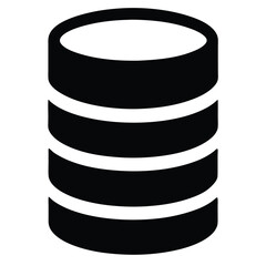 data analyst element isolated sql database on white background