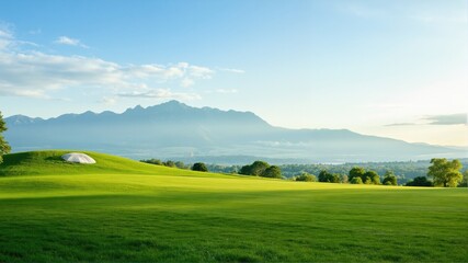 landscape with mountains