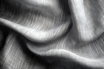 Seamless textured gray Outlast fabric, featuring subtle horizontal lines and a soft, woven appearance. Ideal for backgrounds or textile design.