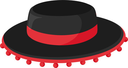 illustration spanish hat