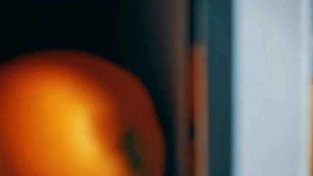 Refreshing orange juice in glass bottles, chilled and condensation, citrus fruit, vibrant color for healthy and refreshing drink concept.