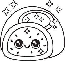 Cute Kawaii Desserts Coloring Pages – Adorable Sweet Treats, Fun & Easy Donut, Cake & Ice Cream Designs for Kids & Adults, Printable PDF