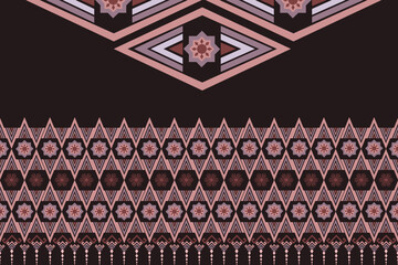 Seamless vintage pattern with pink and white stripes. Seamless design of geometric patterns is part of the fabric, background, carpet, tile, clothing, backdrop etc.