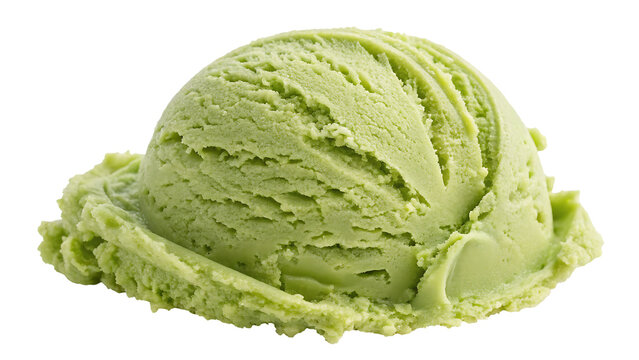 ice cream pista on transparent isolated background