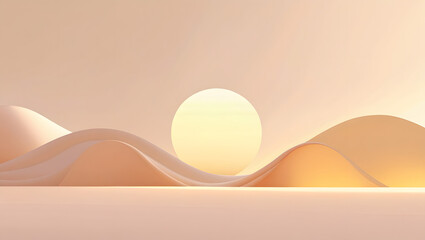4K soft ambient sunlight gradient wallpaper, warm pale colors (cream, peach, soft gold), very smooth fade, minimalist and relaxing design, gentle morning light mood, clean desktop style, high-resoluti