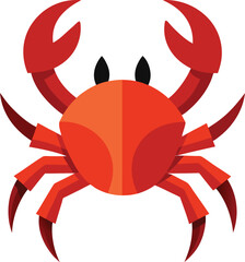 red crab vector illustration