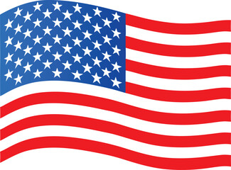 USA flag icon vector. United States of America flat badges. Flag of usa vector flat symbol . USA flag 