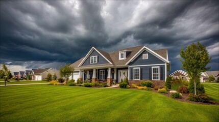 classic suburban house