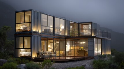 Fototapeta premium container house design