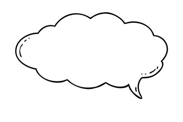 vector illustration of speech bubble