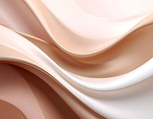 Smooth flowing curves of light beige and cream