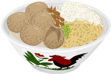 Bakso illustration