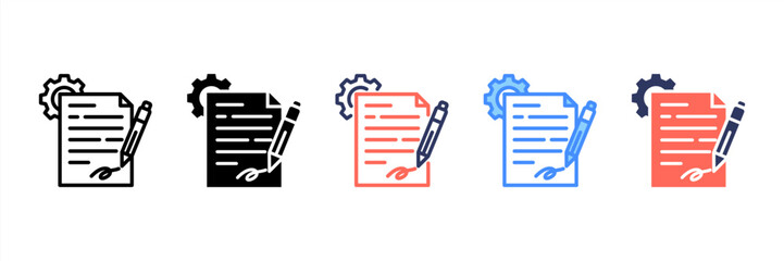 Fototapeta premium Contract Icon