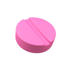 Antibiotic pill isolated 3d render icon illustration