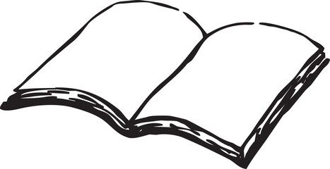 Book, Diary, notebook, education, illustration, vector, hand drawn