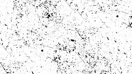 Worn black grunge texture. Dark grainy texture on white background.  