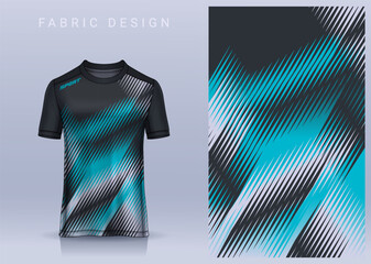 Fabric textile design for Sport t-shirt, Soccer jersey mockup for football club. uniform front view.	
