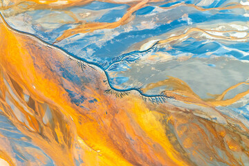 Abstract fractal pattern with vivid colors