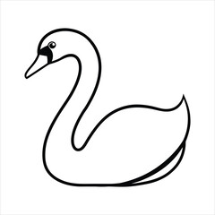 Swan  High Quality Vector Illustration