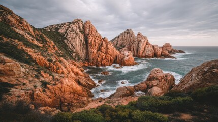 Obraz premium rocky coastline