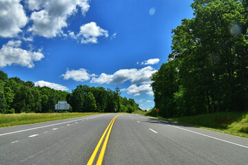 Open Road scenic highway in Virginia