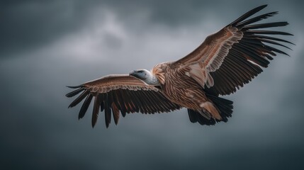 Fototapeta premium vulture circling sky