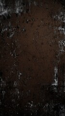 Obraz premium Black scratched grunge background, old film effect, space for text. Texture of scratches, chips, scuffs, dirt on old aged surface .