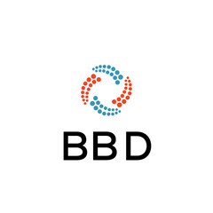 BBD Letter logo white background