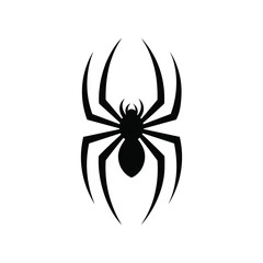 Black Spider Vector Silhouette.eps