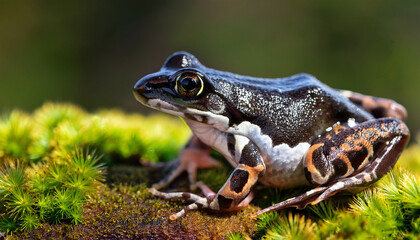 Fototapeta premium the spotted grass frog or spotted marsh frog limnodynastes tasmaniensis