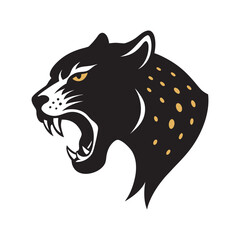 Cheetah Head Roaring Profile