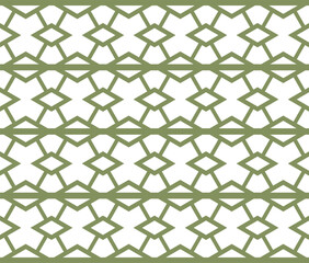 Fototapeta premium Geometric seamless pattern isolated on white background