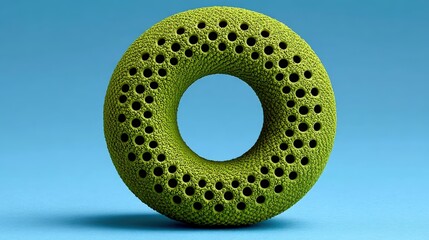 Eco-friendly circular dog toy made from sustainable natural rubber with bumpy texture